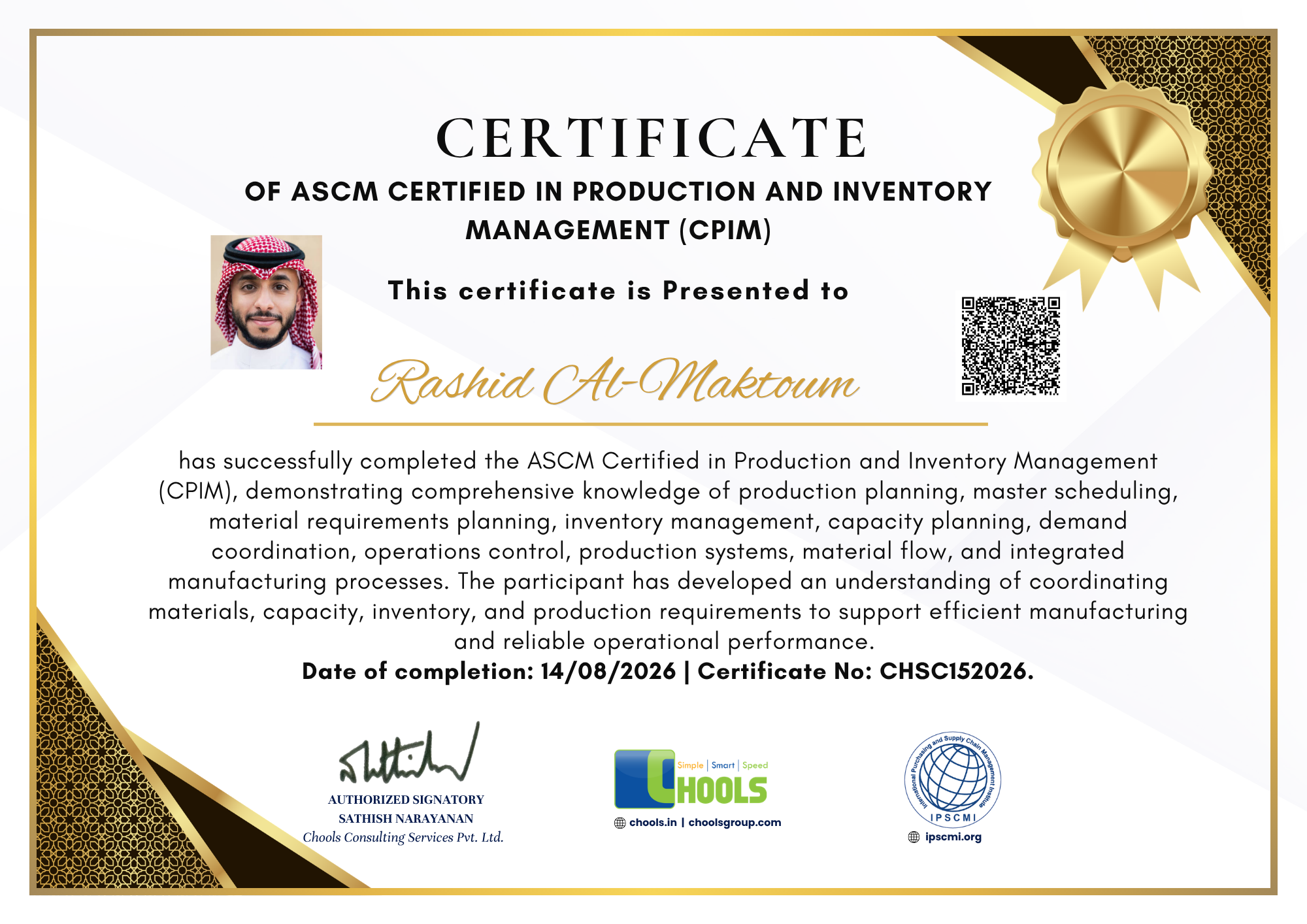 Emerging Business Program Certificate